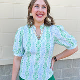 [Mary Square] Colette Top in Heirloom Vine - The Pink Pineapple 850