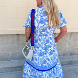 [Mary Square] Eloise Porcelain Blue Midi Dress - The Pink Pineapple 850