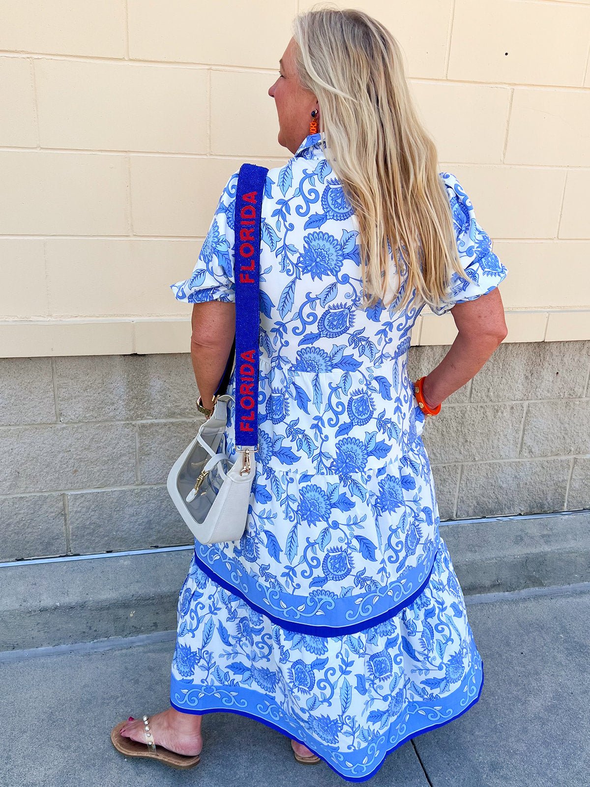 [Mary Square] Eloise Porcelain Blue Midi Dress - The Pink Pineapple 850