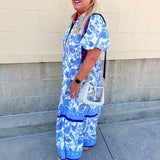 [Mary Square] Eloise Porcelain Blue Midi Dress - The Pink Pineapple 850