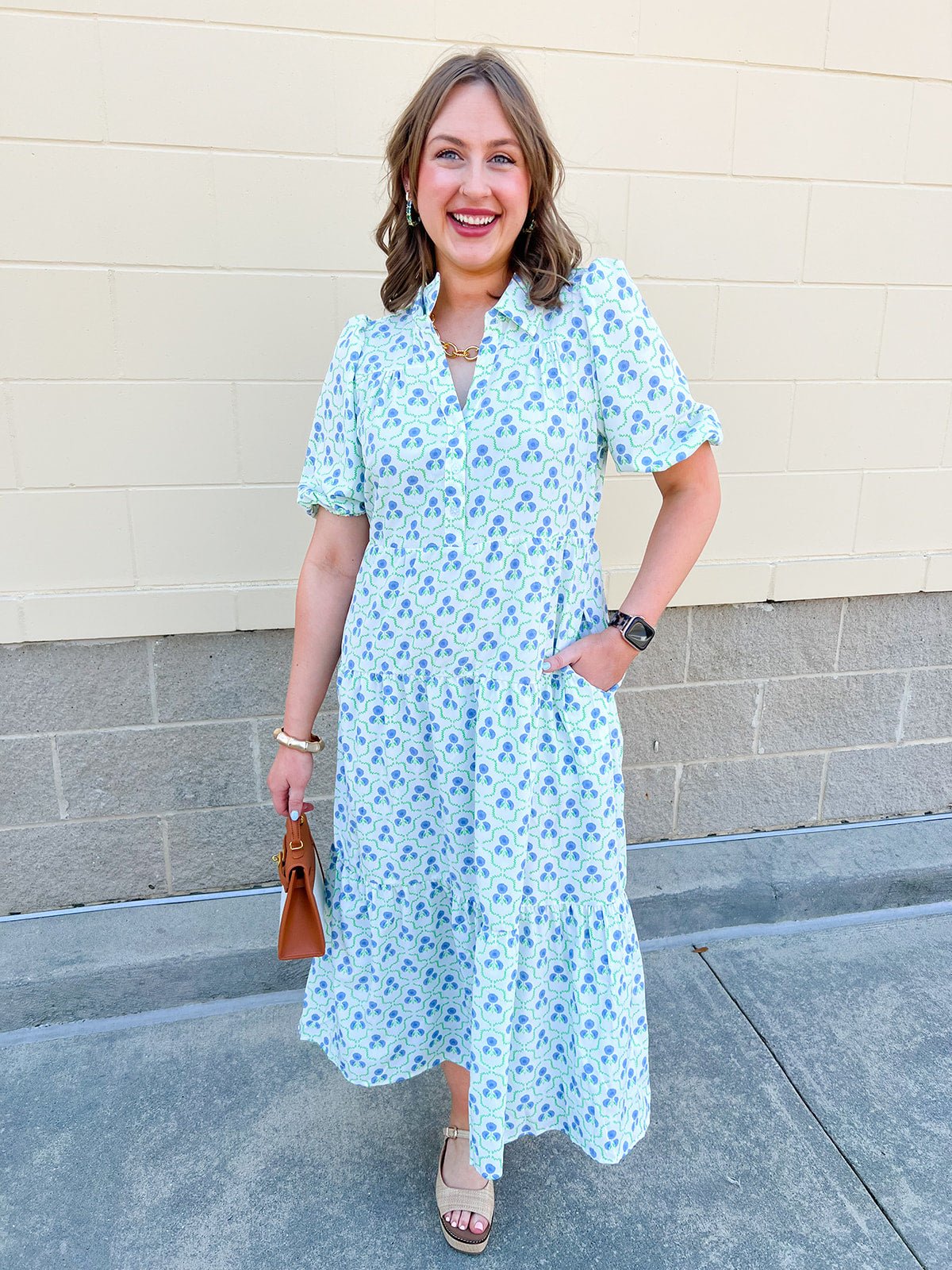 [Mary Square] Eloise Sweetbriar Midi Dress - The Pink Pineapple 850