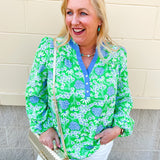 [Mary Square] Gianna Top in Daisy Chain Green - The Pink Pineapple 850