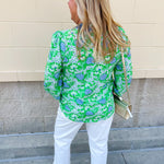 [Mary Square] Gianna Top in Daisy Chain Green - The Pink Pineapple 850