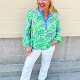 [Mary Square] Gianna Top in Daisy Chain Green - The Pink Pineapple 850