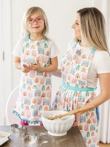 Mary Square Gingerbread Kids Apron - The Pink Pineapple 850