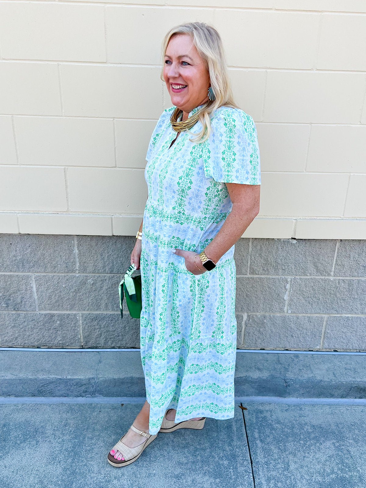 [Mary Square] Ivy Dress in Heirloom Vine - The Pink Pineapple 850