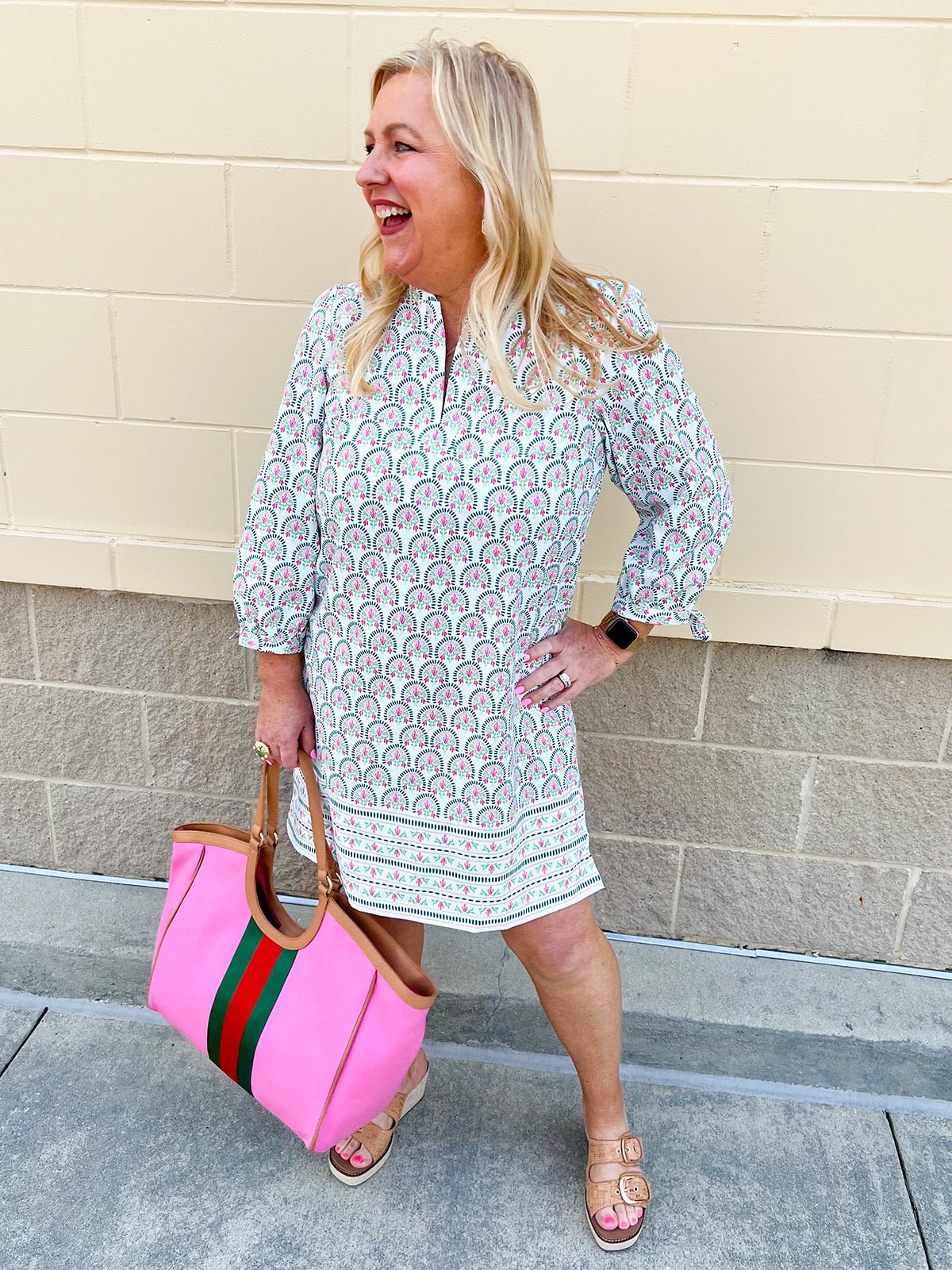 [Mary Square] Lainey Dress in Sunshower Flora - The Pink Pineapple 850