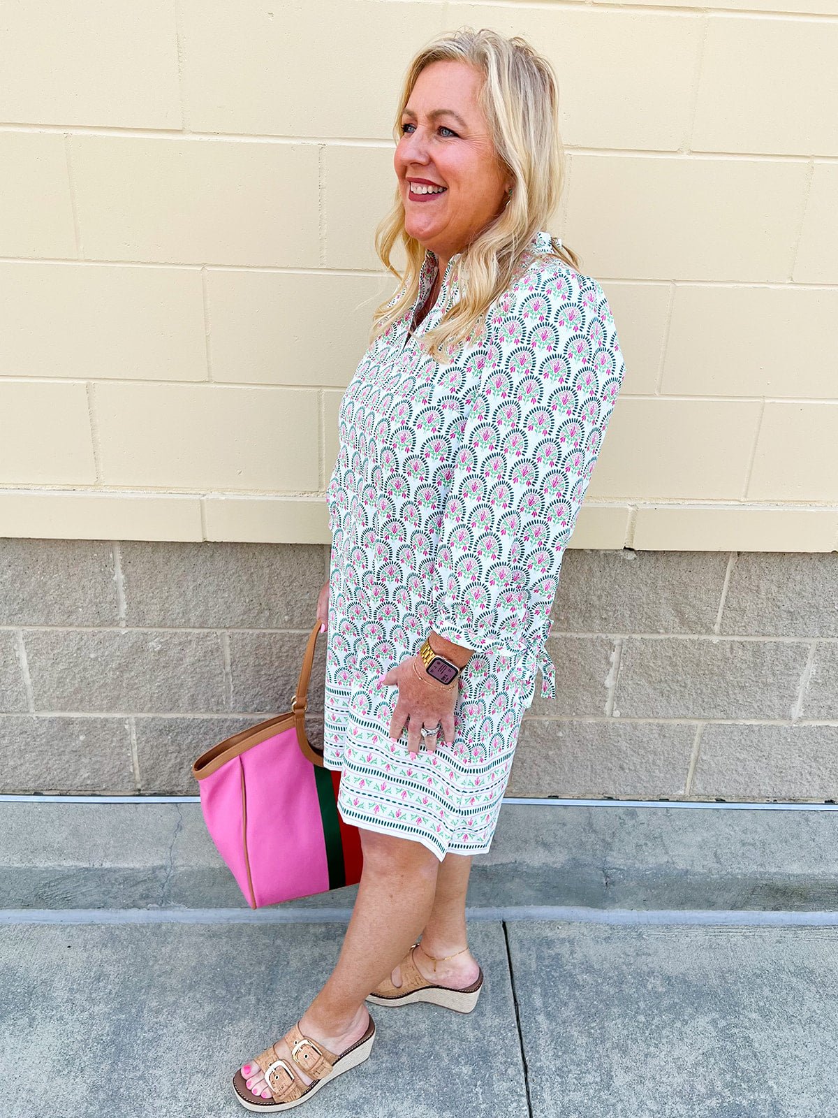 [Mary Square] Lainey Dress in Sunshower Flora - The Pink Pineapple 850