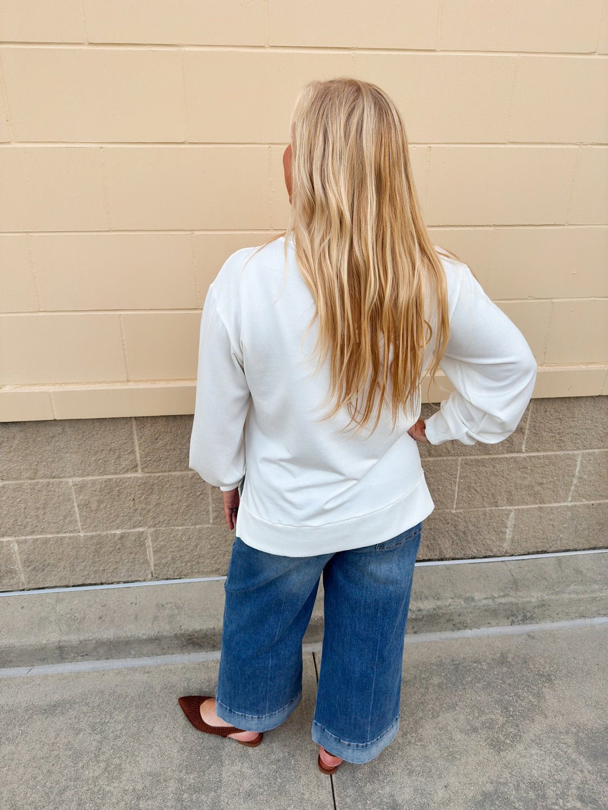 [Mary Square] Lakelyn Blue Trees Sweatshirt - The Pink Pineapple 850