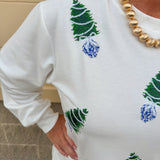 [Mary Square] Lakelyn Blue Trees Sweatshirt - The Pink Pineapple 850