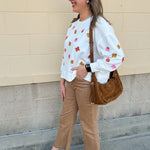 [Mary Square] Millie Bow & Pumpkin Sweatshirt - The Pink Pineapple 850