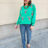 [Mary Square] Millie Candy Canes Sweatshirt - The Pink Pineapple 850