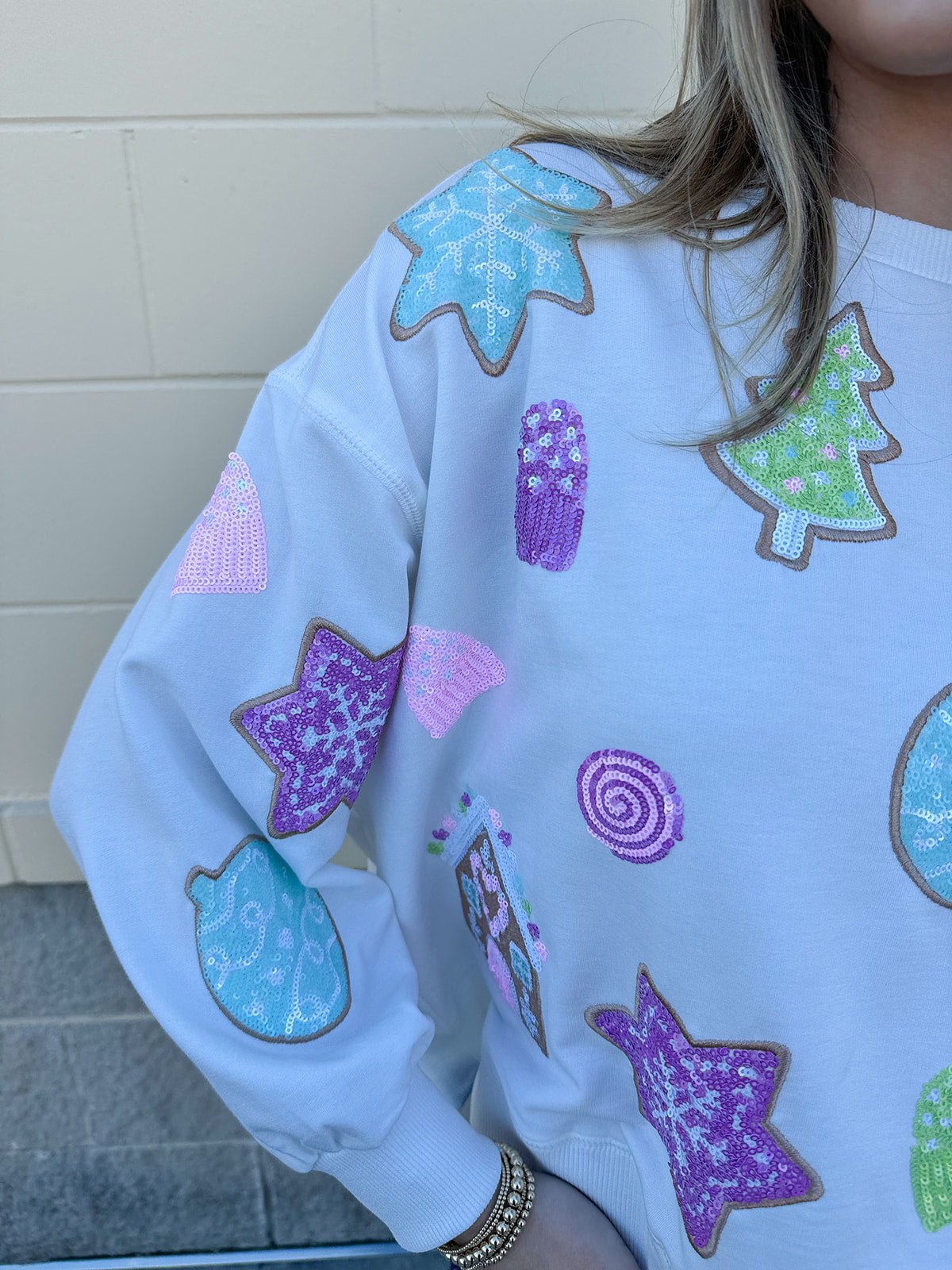 Mary Square Millie Gingerbread Sweatshirt - The Pink Pineapple 850