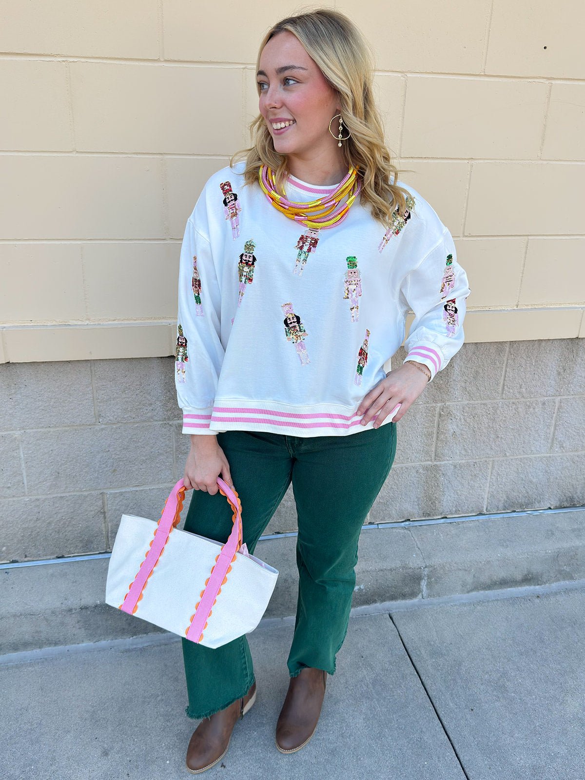 [Mary Square] Millie Nutcracker Sweatshirt - The Pink Pineapple 850