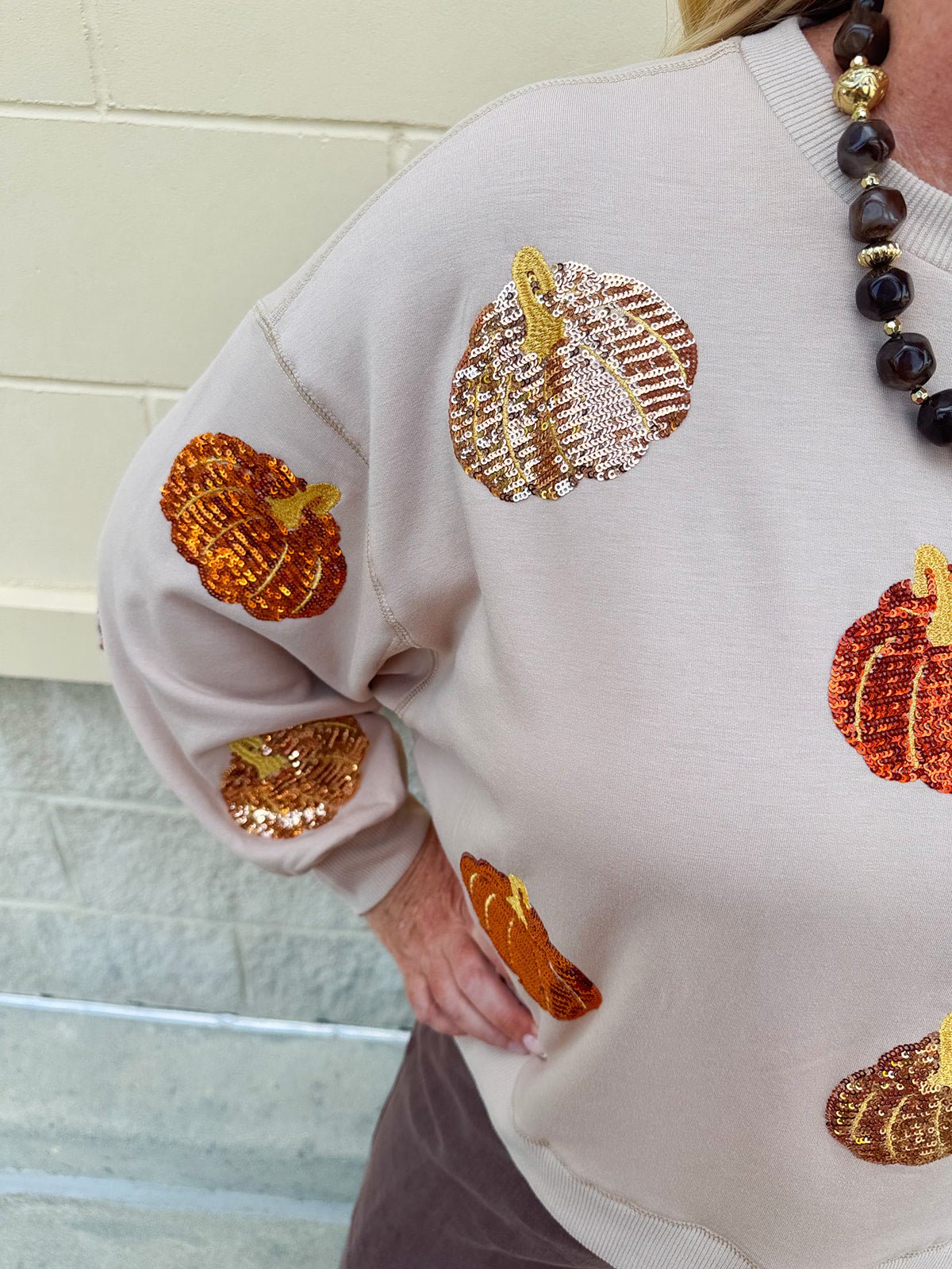 [Mary Square] Millie Traditional Pumpkins Sweatshirt - The Pink Pineapple 850