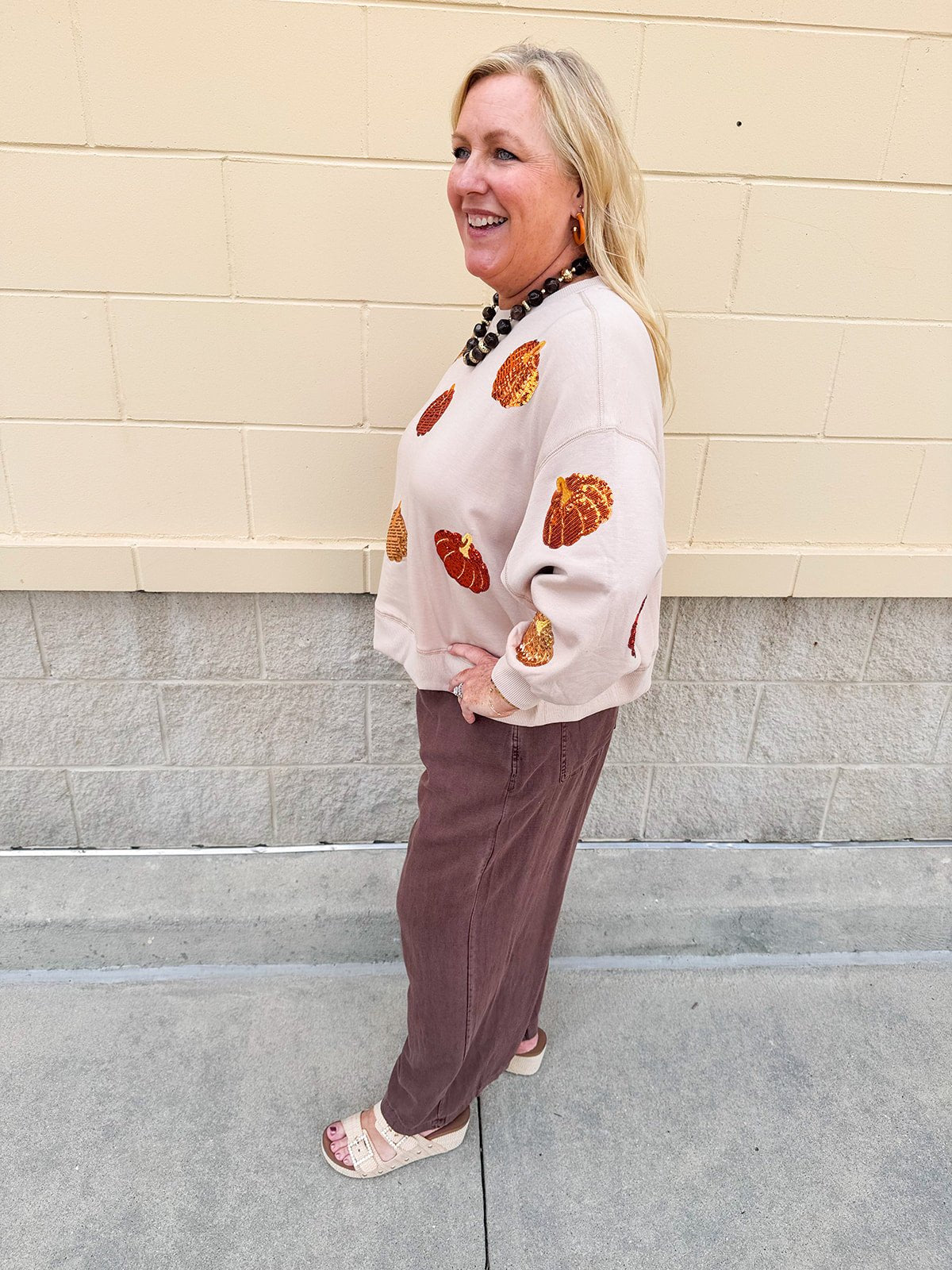 [Mary Square] Millie Traditional Pumpkins Sweatshirt - The Pink Pineapple 850