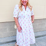[Mary Square] Molly Dress in Sweetbriar Pink Stripes - The Pink Pineapple 850