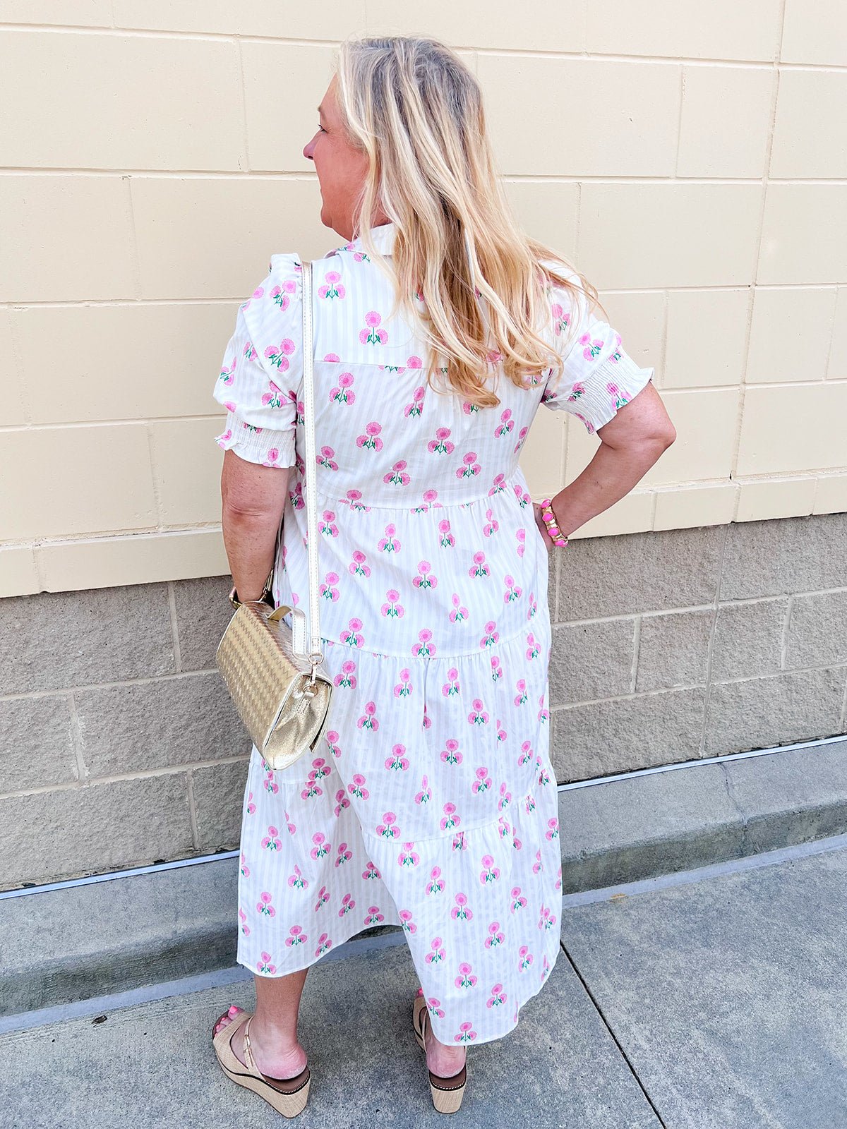 [Mary Square] Molly Dress in Sweetbriar Pink Stripes - The Pink Pineapple 850