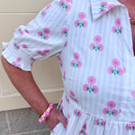 [Mary Square] Molly Dress in Sweetbriar Pink Stripes - The Pink Pineapple 850