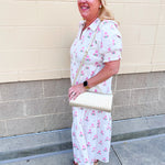 [Mary Square] Molly Dress in Sweetbriar Pink Stripes - The Pink Pineapple 850