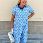 [Mary Square] Molly Sunshower Flora Midi Dress in Blue - The Pink Pineapple 850