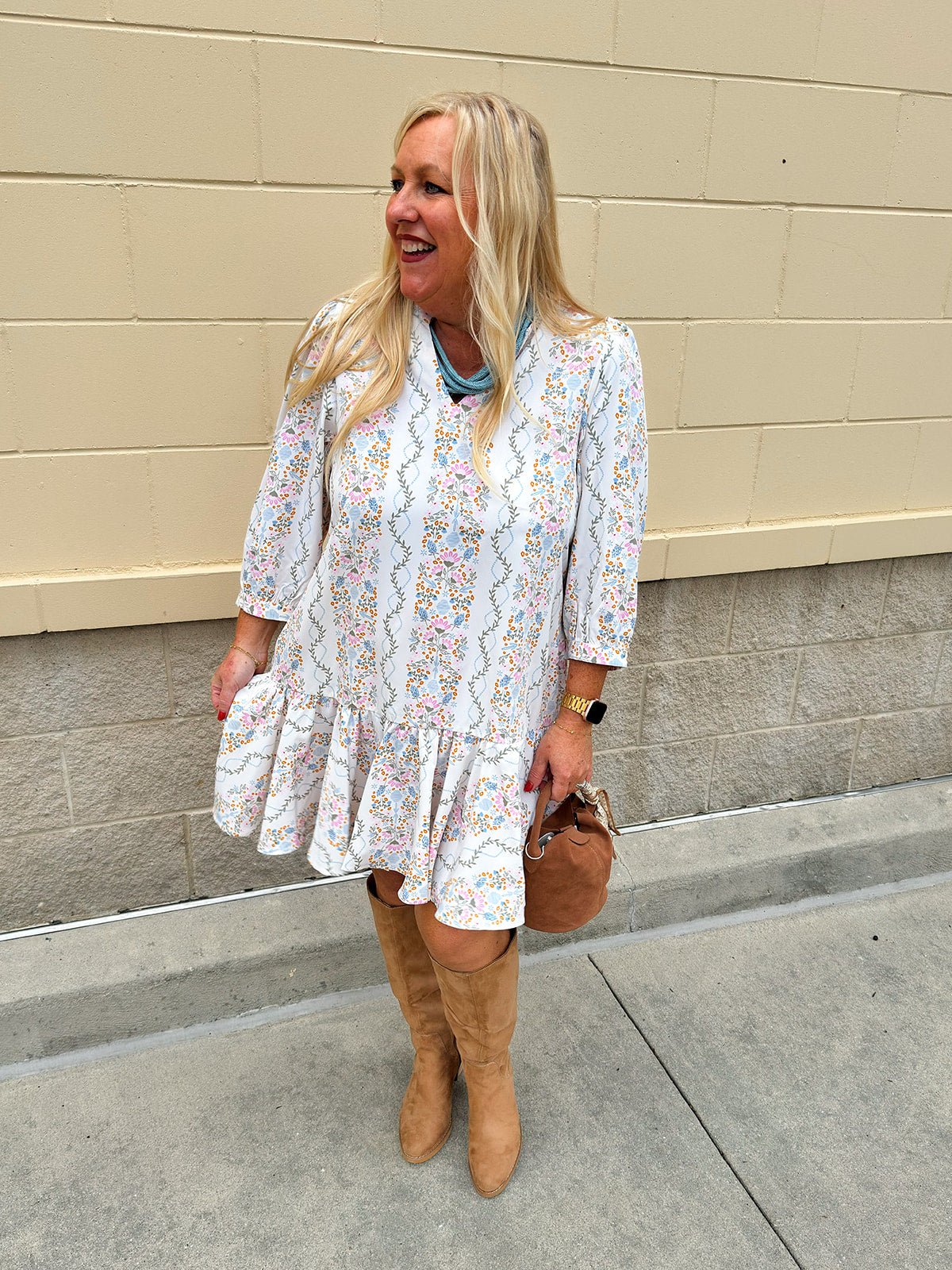 [Mary Square] Naomi Ivy Lane Mini Dress - The Pink Pineapple 850