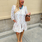 [Mary Square] Naomi Ivy Lane Mini Dress - The Pink Pineapple 850