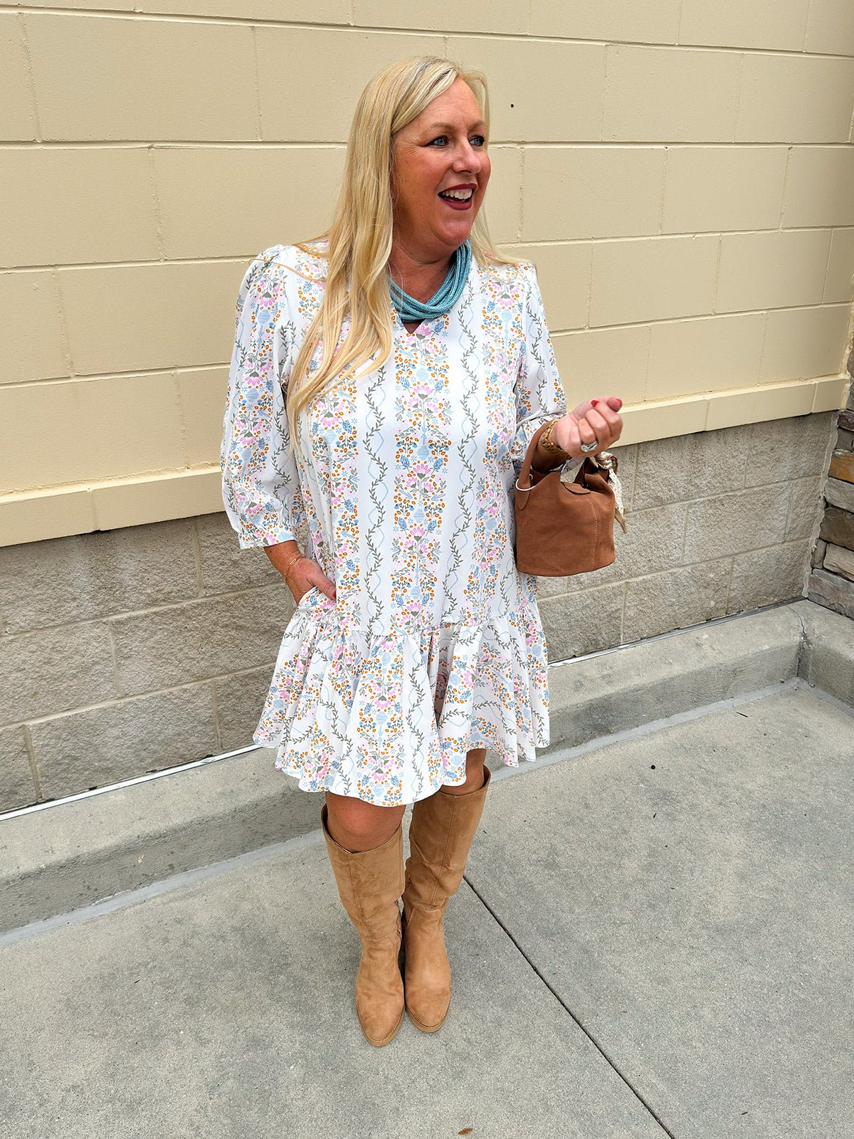 [Mary Square] Naomi Ivy Lane Mini Dress - The Pink Pineapple 850