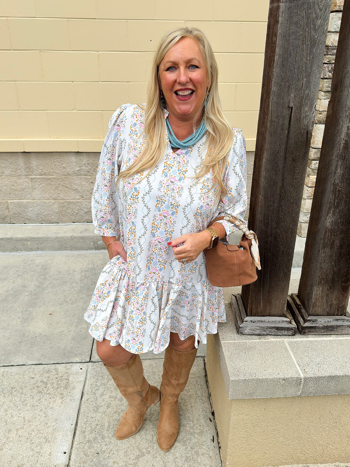 [Mary Square] Naomi Ivy Lane Mini Dress - The Pink Pineapple 850