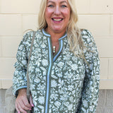 [Mary Square] Naomi Top in Painted Trillium Olive - The Pink Pineapple 850