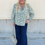 [Mary Square] Naomi Top in Painted Trillium Olive - The Pink Pineapple 850