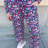 [Mary Square] No Peeking Pajama Set - The Pink Pineapple 850