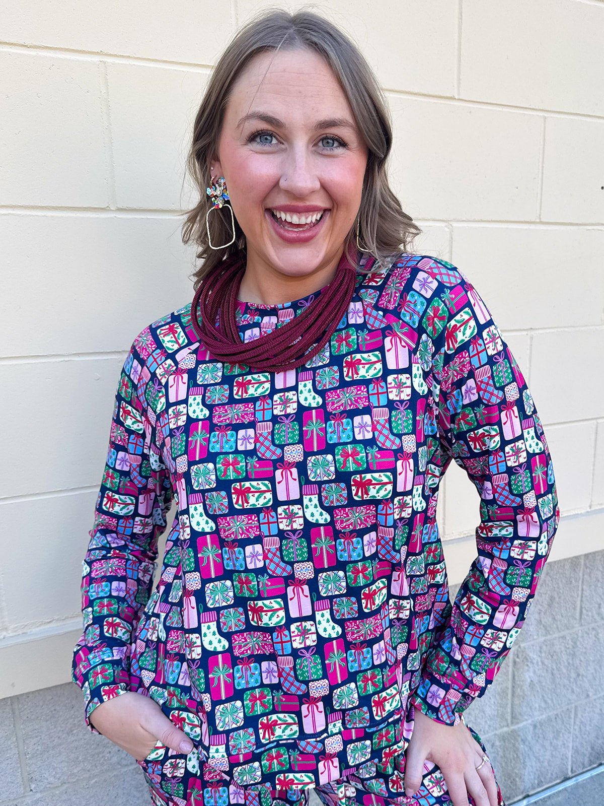 [Mary Square] No Peeking Pajama Set - The Pink Pineapple 850