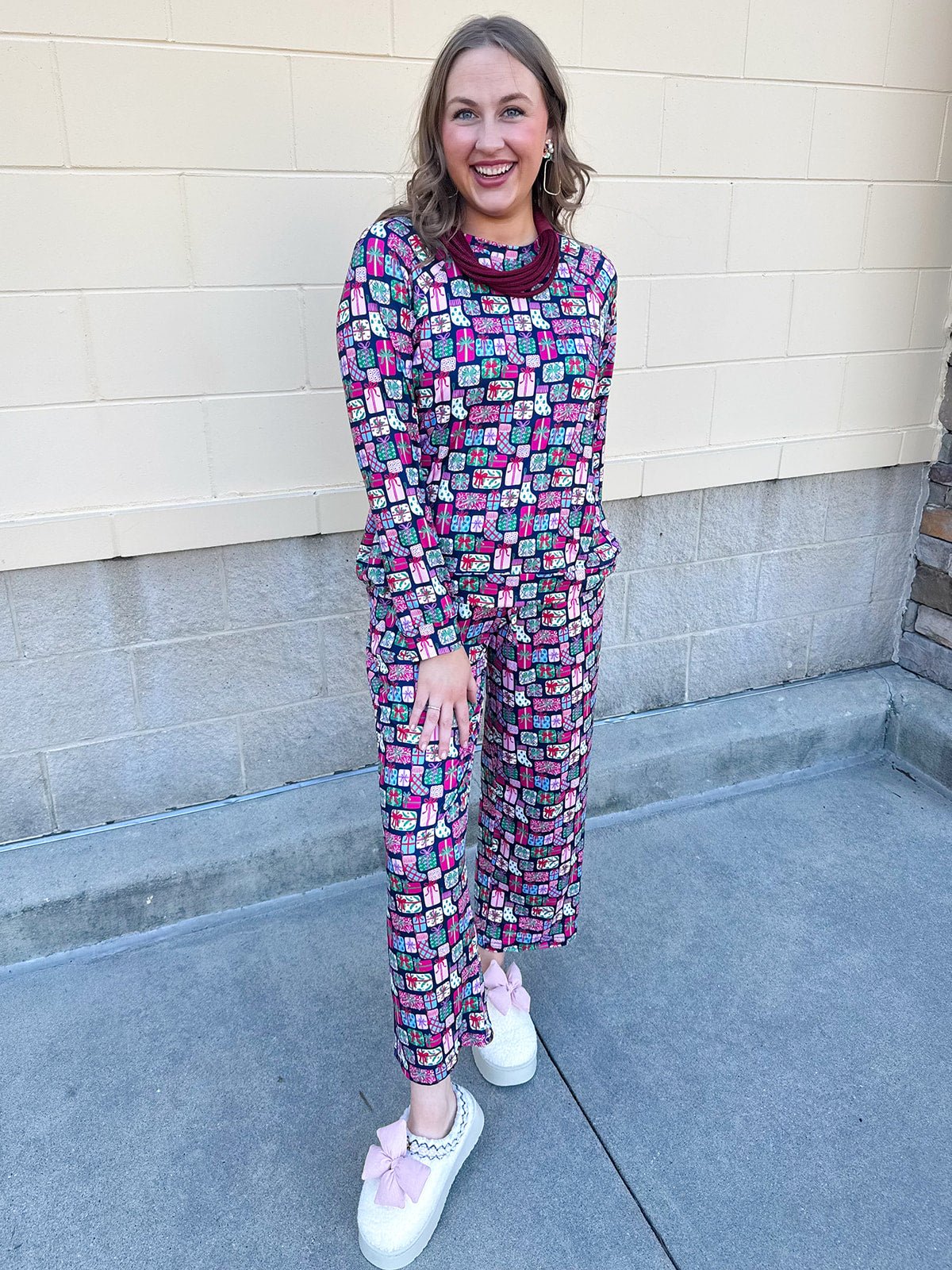 [Mary Square] No Peeking Pajama Set - The Pink Pineapple 850