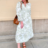 [Mary Square] Riley Midi Dress | Lacecap White - The Pink Pineapple 850