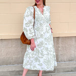 [Mary Square] Riley Midi Dress | Lacecap White - The Pink Pineapple 850