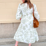 [Mary Square] Riley Midi Dress | Lacecap White - The Pink Pineapple 850