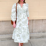 [Mary Square] Riley Midi Dress | Lacecap White - The Pink Pineapple 850