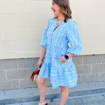 [Mary Square] Riley Mini Dress in Tulip Tapestry - The Pink Pineapple 850
