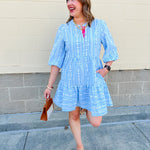 [Mary Square] Riley Mini Dress in Tulip Tapestry - The Pink Pineapple 850