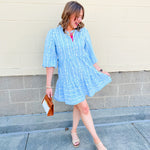 [Mary Square] Riley Mini Dress in Tulip Tapestry - The Pink Pineapple 850