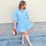 [Mary Square] Riley Mini Dress in Tulip Tapestry - The Pink Pineapple 850