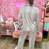 Mary Square Satin Charlotte Ivy Lane Pajama Set - The Pink Pineapple 850