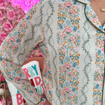 Mary Square Satin Charlotte Ivy Lane Pajama Set - The Pink Pineapple 850