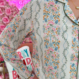 Mary Square Satin Charlotte Ivy Lane Pajama Set - The Pink Pineapple 850