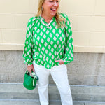 [Mary Square] Scarlette Top in Early Riser Green - The Pink Pineapple 850