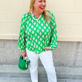 [Mary Square] Scarlette Top in Early Riser Green - The Pink Pineapple 850