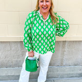 [Mary Square] Scarlette Top in Early Riser Green - The Pink Pineapple 850