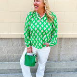 [Mary Square] Scarlette Top in Early Riser Green - The Pink Pineapple 850
