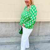 [Mary Square] Scarlette Top in Early Riser Green - The Pink Pineapple 850